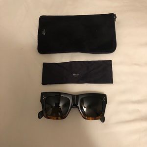 Celine CL 41054 /s Sunglasses black and tortoise